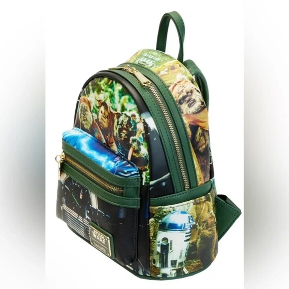 NWT Loungefly Star Wars Return of the Jedi scenes mini Backpack and wallet main image 8
